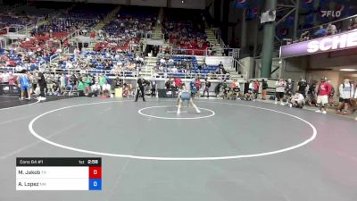 120 lbs Cons 64 #1 - Mason Jakob, Tennessee vs Anthony Lopez, New Mexico