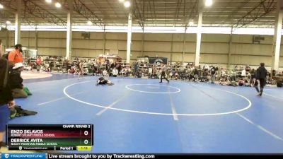 85 lbs Champ. Round 2 - Derrick Avita, Rocky Mountain Middle School vs Enzo Sklavos, Robert Stuart Middle School