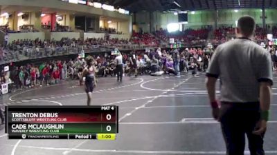 95 lbs Champ. Round 1 - Trenton Debus, Scottsbluff Wrestling Club vs Cade McLaughlin, Waverly Wrestling Club