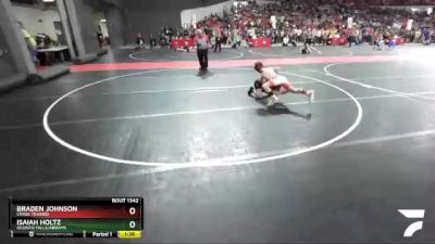 100 lbs Cons. Round 2 - Isaiah Holtz, Oconto Falls/Abrams vs Braden Johnson, Crass Trained