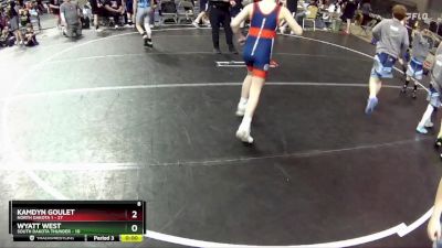 90 lbs Round 3 (4 Team) - Ladd Riopel, South Dakota Thunder vs Carter Kramer, North Dakota 1