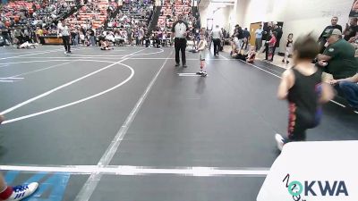 43 lbs Round Of 16 - Cordell Bentley, Brushy Wrestling Club vs Hadley-Glen Smith, Tahlequah Wrestling Club