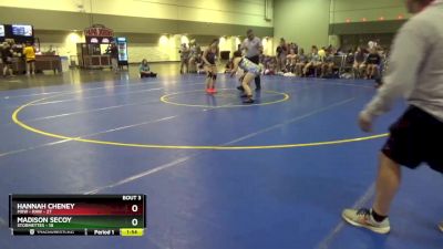 145 lbs Round 1 (6 Team) - Madison Secoy, Stormettes vs Hannah Cheney, MXW - RAW