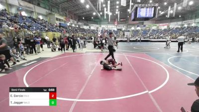 58 lbs Semifinal - Edgar Garcia, Colorado Outlaws vs Trevor Jagger, Bald Eagle Wrestling