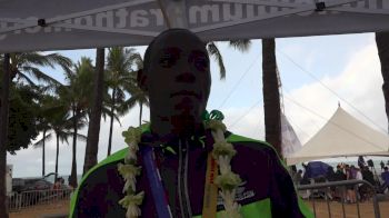 Cheserek After Fastest Hawaiian Mile