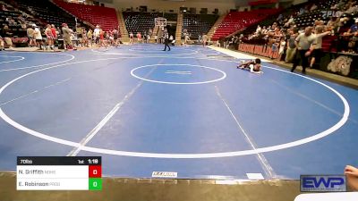 70 lbs Rr Rnd 1 - Nicholas Griffith, North Desoto vs Elijah Robinson, Prodigy Elite Wrestling