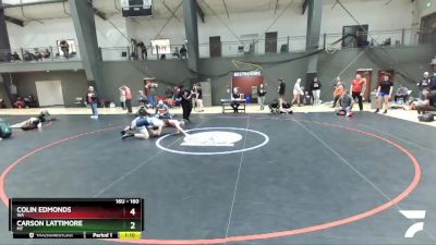 160 lbs Cons. Round 5 - Colin Edmonds, WA vs Carson Lattimore, MT