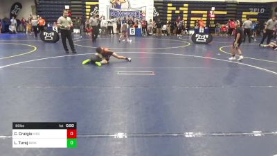 80 lbs Consy 2 - Cam Craigie, Virginia Patriots vs Liam Turaj, Berks Catholic