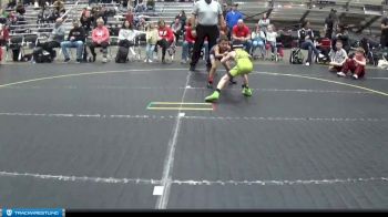 56 lbs Quarterfinals (8 Team) - Liam Brent, Lowell WC vs Cruz Urioste, Get Hammered