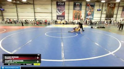 84 lbs Rd# 4- 2:00pm Friday Final Pool - Elijah Roman, Scorpions vs Harper Hamacher, Untouchables