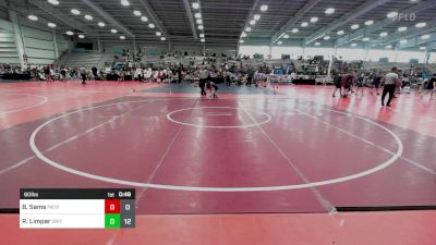 60 lbs Rr Rnd 2 - Brantley Sams, Patriot USA Wrestling Club vs Ryder Limpar, Grit Mat Club Blue