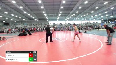 154 lbs Quarterfinal - Lucas Boe, Team Gotcha vs Nicky Singer, PA Alliance Black