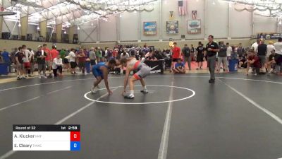 74 kg Round Of 32 - Alex Klucker, Mat-Town USA vs Elijah Cleary, TMWC/Ohio RTC