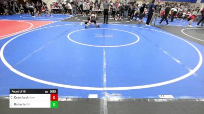 80 lbs Round Of 16 - Cayden Crawford, Pawhuska Elks Takedown vs Jonah Roberts, Tulsa Blue T Panthers