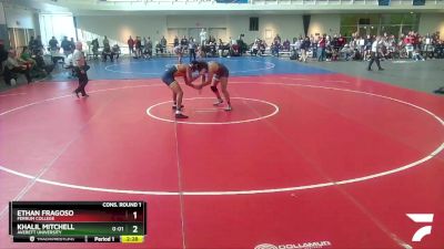 184 lbs Cons. Round 1 - Khalil Mitchell, Averett University vs Ethan Fragoso, Ferrum College