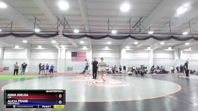 123 lbs Quarterfinal - Alicia Frank, Providence vs Anna Krejsa, Life