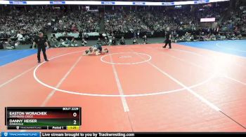 D2-132 lbs 1st Place Match - Danny Heiser, Evansville vs Easton Worachek, Luxemburg-Casco
