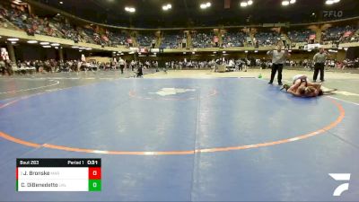 120 lbs Champ. Round 2 - Joseph Bronske, Marist vs Carter DiBenedetto, Lincolnway West