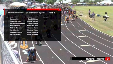 Youth Girls' 200m, Semi-Finals 9 - Age 15-16