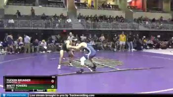 152 lbs Round 6 (8 Team) - Brett Powers, Beatrice vs Tucker Brunner, Manhattan