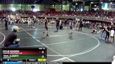 65 lbs Cons. Round 3 - Kylie Rogers, Shelton Wrestling Club vs Taya Alberti, Nebraska