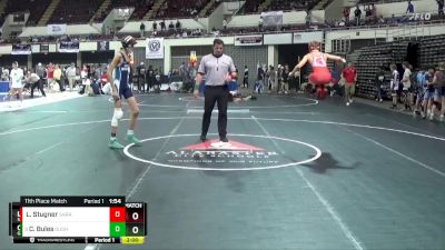 113 Varsity 11th Place Match - Carter Bules, Gulf Shores vs Logan Stugner, Saraland