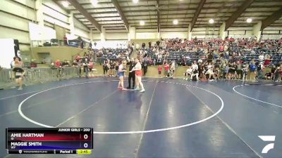 200 lbs Round 1 - Amie Hartman, ID vs Maggie Smith, WY