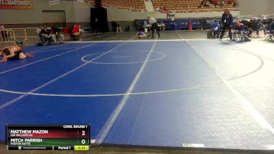 D3-132 lbs Cons. Round 1 - Mitch Parrish, Poston Butte vs Matthew Mazon, Lee Williams HS