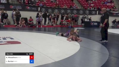 140 lbs Cons 16 #2 - Alisa Misselhorn, Excalibur Wrestling Club vs Lexi Burton, Hays Wrestling Club