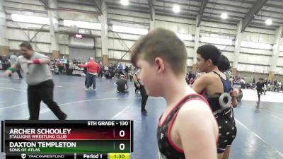 130 lbs 3rd Place Match - Archer Schooley, Stallions Wrestling Club vs Daxton Templeton, Sons Of Atlas