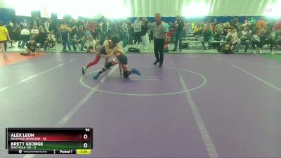 96 lbs Round 3 (8 Team) - Alex Leon, Backyard Brawlers vs Brett George, Ohio Gold 10k