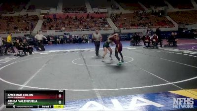 100 lbs Cons. Round 4 - Ameerah Colon, Mountain Pointe vs Athea Valenzuela, Basha