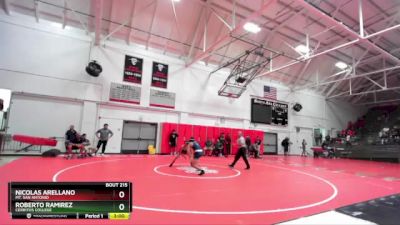 125 lbs Cons. Round 2 - Nicolas Arellano, Mt. San Antonio vs Roberto Ramirez, Cerritos College