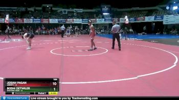 120 lbs Quarterfinals (8 Team) - Kamryn Via, Franklin County vs Carson Easlick, Westfield