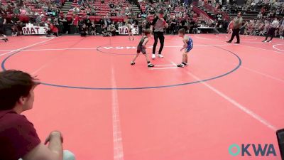 46 lbs Consi Of 8 #1 - Bronson Marlar, Newkirk Takedown vs Kaiser Ailey, Blackwell Wrestling Club