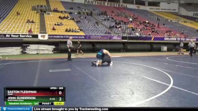 285 lbs 5th Place Match - John Gunderson, Northern Iowa vs Easton Fleshman, Iowa