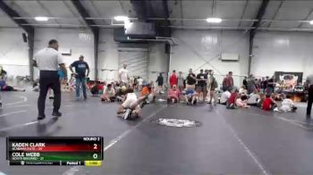100 lbs Round 2 (8 Team) - Kaden Clark, Alabama Elite vs Cole Webb, North Brevard