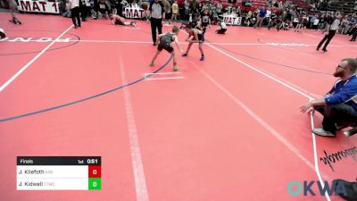 70 lbs Final - Jaxon Kliefoth, Kansas Young Guns vs Jonathan Kidwell, Team Tulsa Wrestling Club