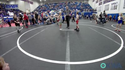 55 lbs Round Of 16 - Barrett Homer, Mustang Bronco Wrestling Club vs Bayler Grady, Standfast