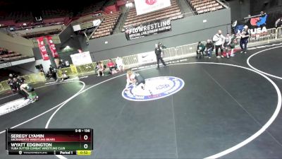 136 lbs Cons. Round 5 - Seregy Lyamin, Sacramento Wrestling Bears vs Wyatt Edgington, Yuba Sutter Combat Wrestling Club