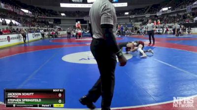 6A 113 lbs Quarterfinal - Jackson Schutt, Hartselle vs Stephen Springfeild, Mountain Brook