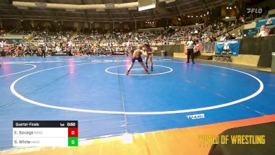 100 lbs Quarterfinal - Evan Savage, Ranger 47 Wrestling Club vs Silo White, MarcAurele Youth