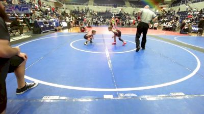 52-53 lbs Semifinal - Brock Villines, Weatherford Youth Wrestling vs Luke Crain, Skiatook Youth Wrestling