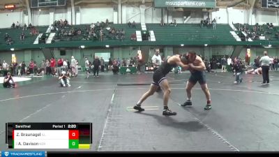 197 lbs Semifinal - Andrew Davison, Northwestern vs Zac Braunagel, Illinois