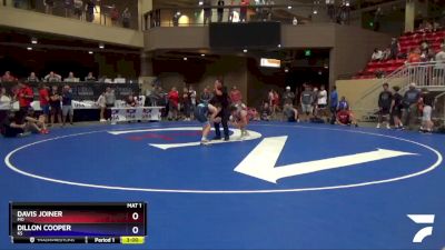 132 lbs Quarterfinal - Davis Joiner, MO vs Dillon Cooper, KS