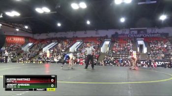 132 lbs Quarterfinals (8 Team) - Braeden Davis, Dundee HS vs Trayce Tate, Hart HS