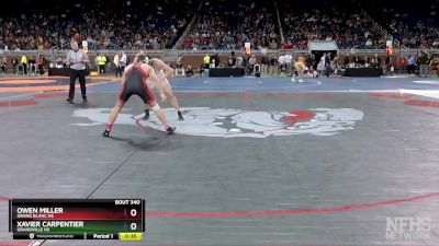 D1-138 lbs Cons. Semi - Owen Miller, Grand Blanc HS vs Xavier Carpentier, Grandville HS