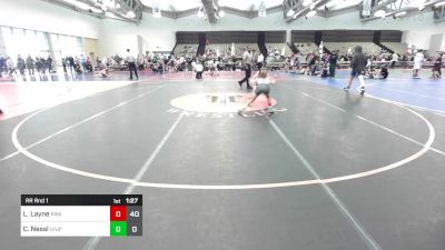 81 lbs Rr Rnd 1 - Lucas Layne, Roundtree Wrestling Academy Black vs Callen Nessl, Level Up