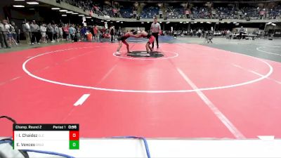 120 lbs Champ. Round 2 - Ismael Chaidez, Glenbard East vs Eduardo Vences, Burlington Central