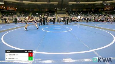 96 lbs Consi Of 8 #1 - Cale Holcomb, Chickasha Youth Wrestling vs Tony Reinart, Newkirk Takedown Cub